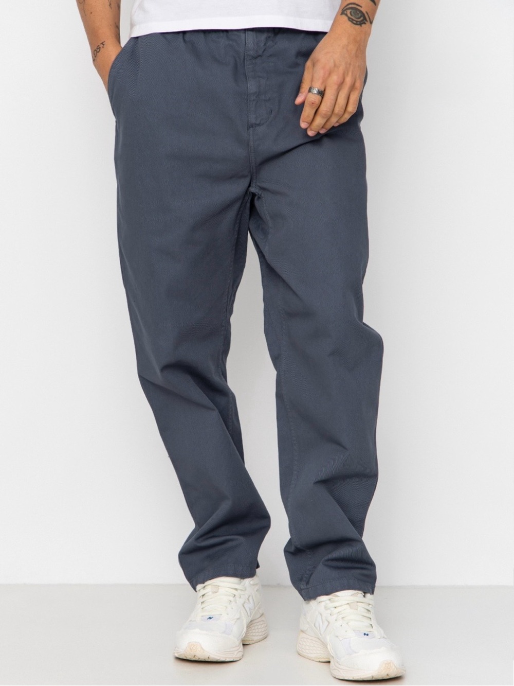 - Carhartt WIP Pants Flint - blue (cozy blue)